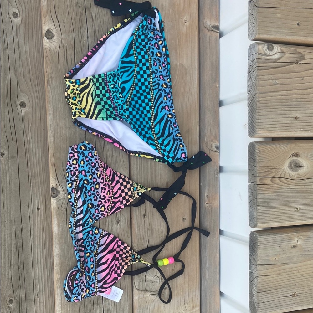 Gossip Girl Multicolor Bikini Set